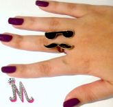 Anel Moustache + Óculos
