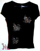Camisa borboletas oncinha - Strass