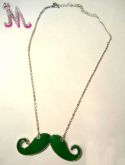 Colar Bigode Moustache - verde