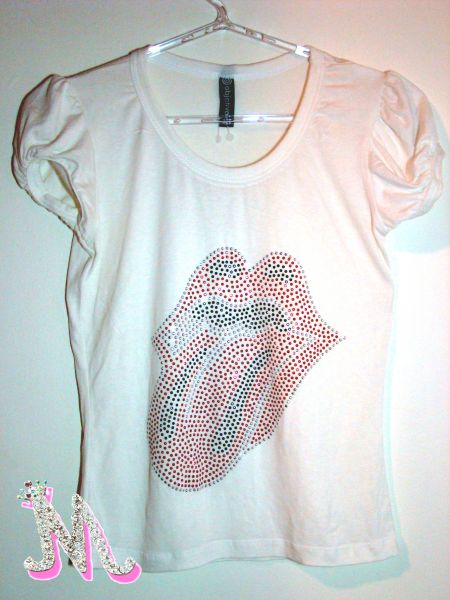 Camisa Rolling Stones - Strass